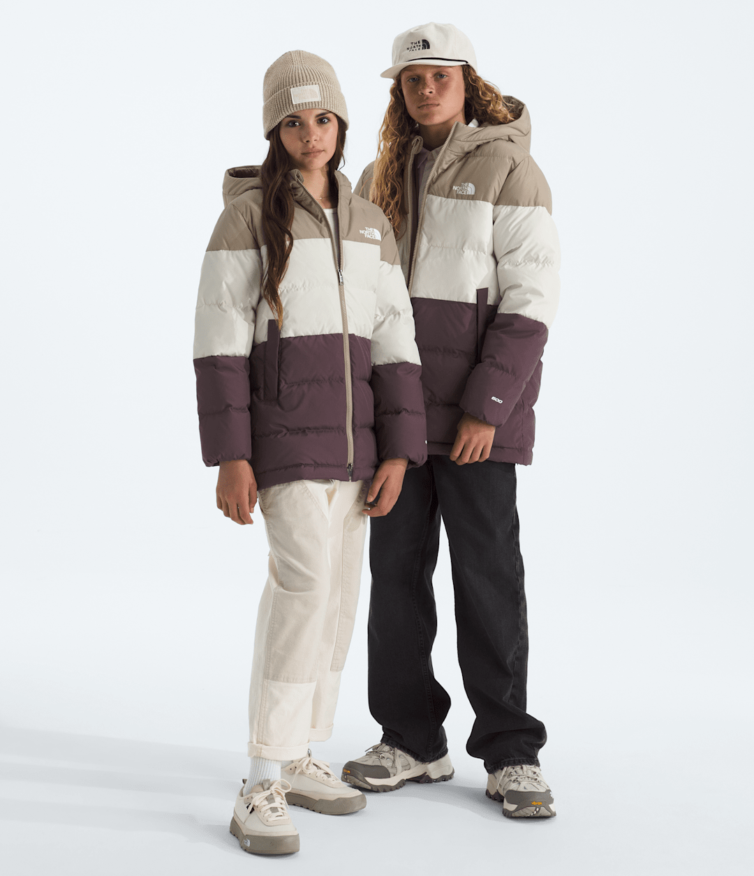Boys’ & Girls’ Frost Fall Parka Mushroom Grey/White Dune