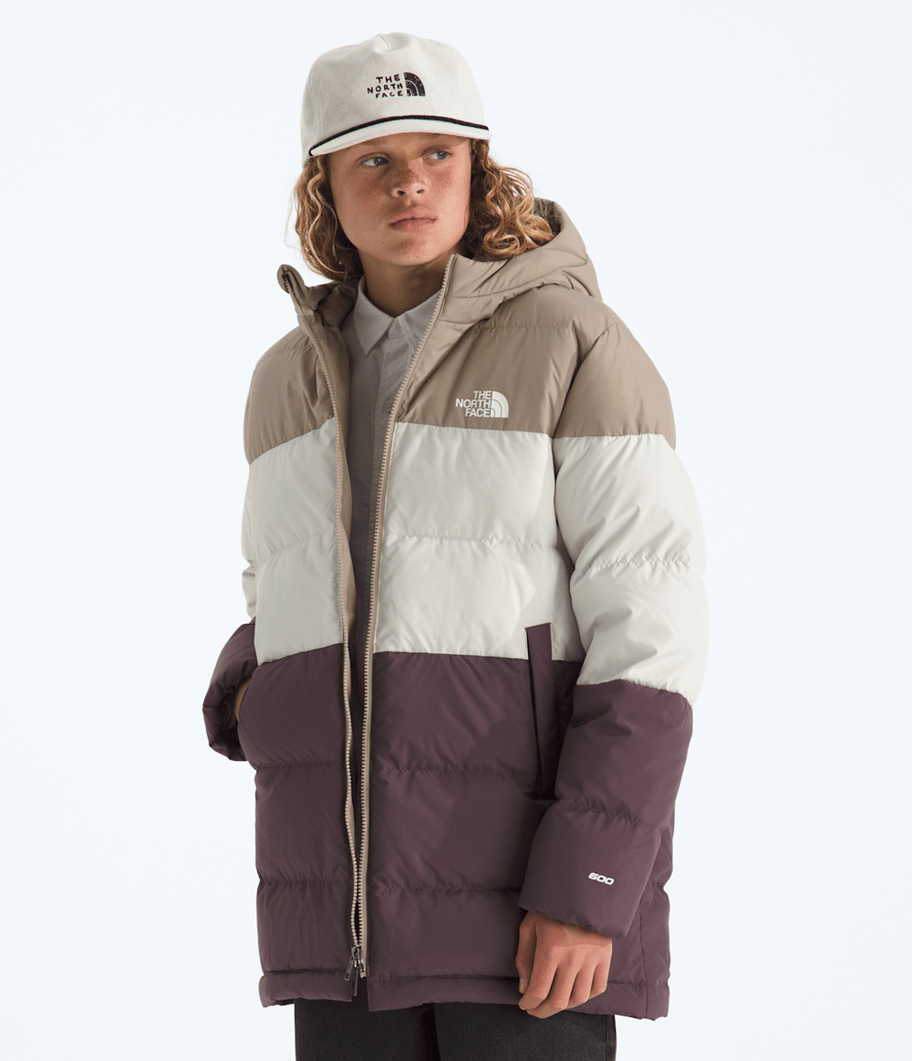 Boys’ & Girls’ Frost Fall Parka Mushroom Grey/White Dune