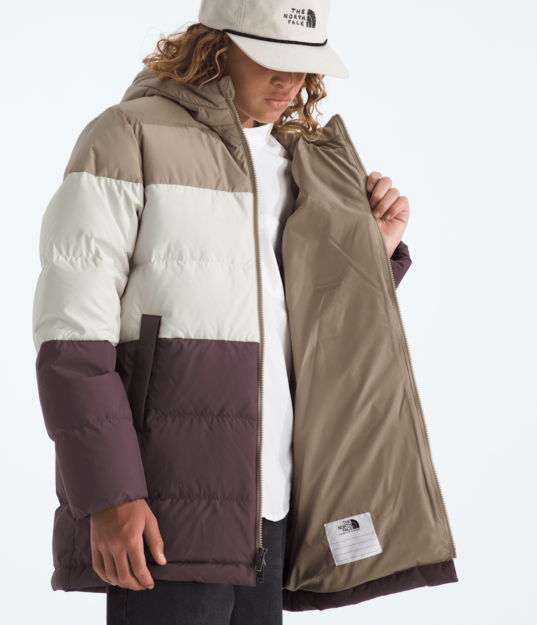 Boys’ & Girls’ Frost Fall Parka Mushroom Grey/White Dune