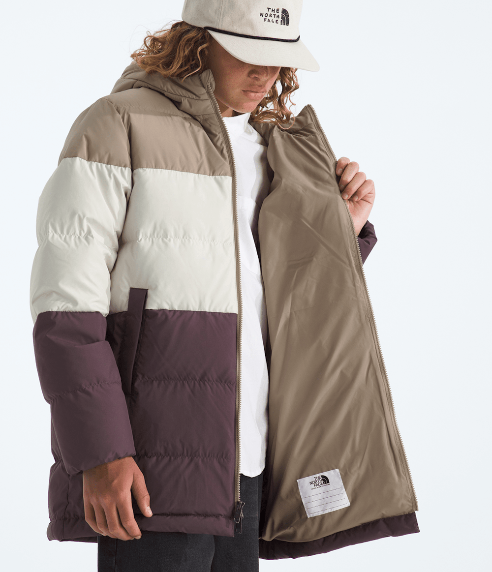 Boys’ & Girls’ Frost Fall Parka Mushroom Grey/White Dune