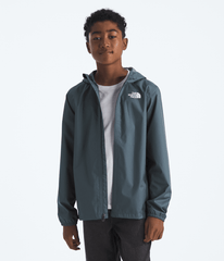 Boys’ & Girls’ Zipline Rain Jacket Granite Grey