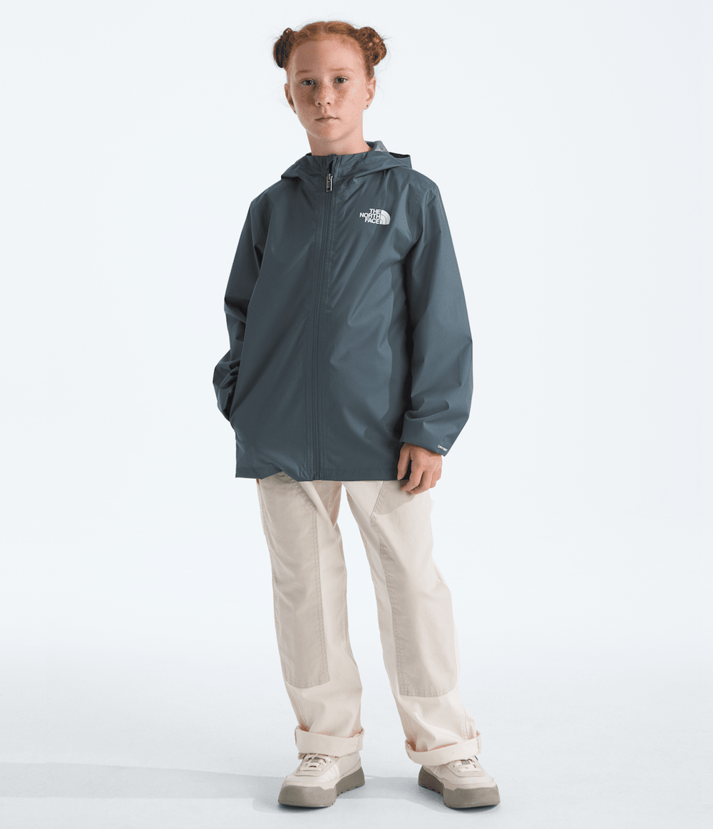 Boys’ & Girls’ Zipline Rain Jacket Granite Grey