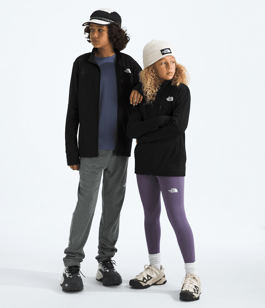 Boys’ & Girls’ Hike Mid Layer Full-Zip TNF Black