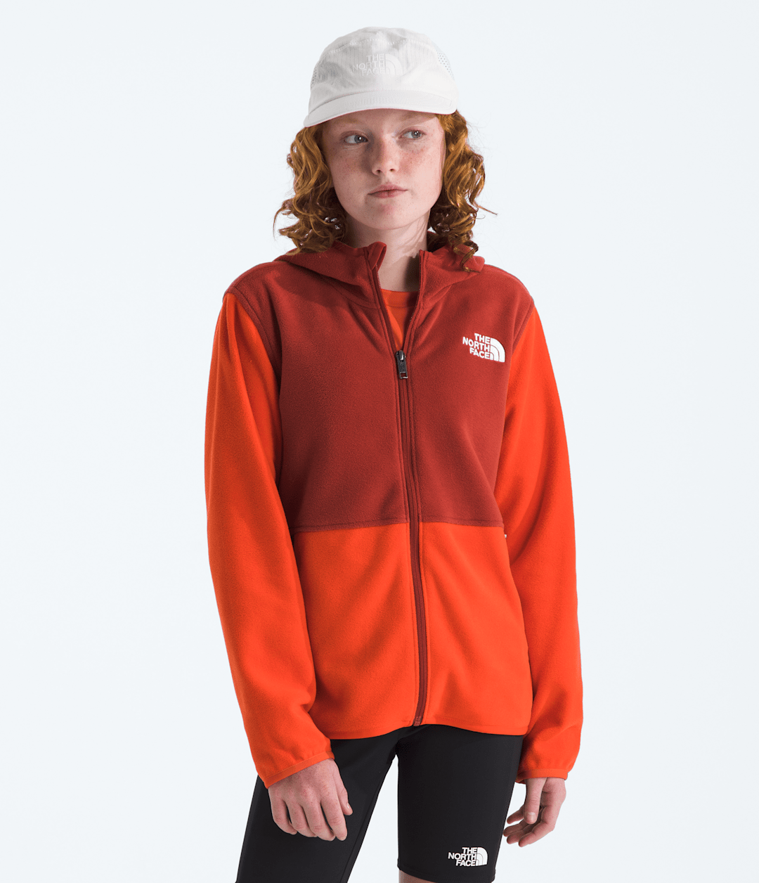 Boys’ & Girls’ Glacier Full-Zip Hoodie Lava Red/Iron Clay