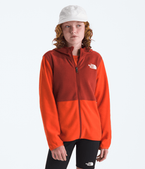 Boys’ & Girls’ Glacier Full-Zip Hoodie Lava Red/Iron Clay