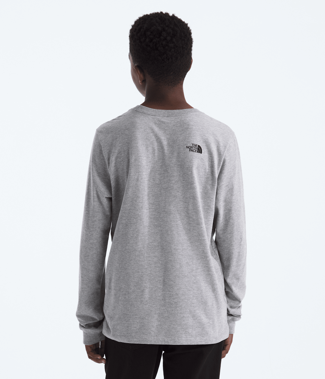 Boys’ & Girls’ Evolution Half Dome Long-Sleeve Tee TNF Pale Grey Heather