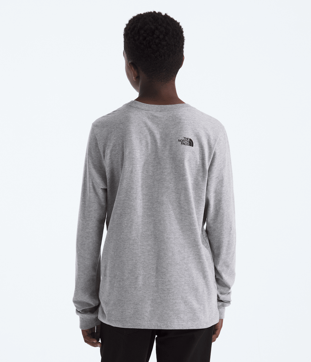 Boys’ & Girls’ Evolution Half Dome Long-Sleeve Tee TNF Pale Grey Heather