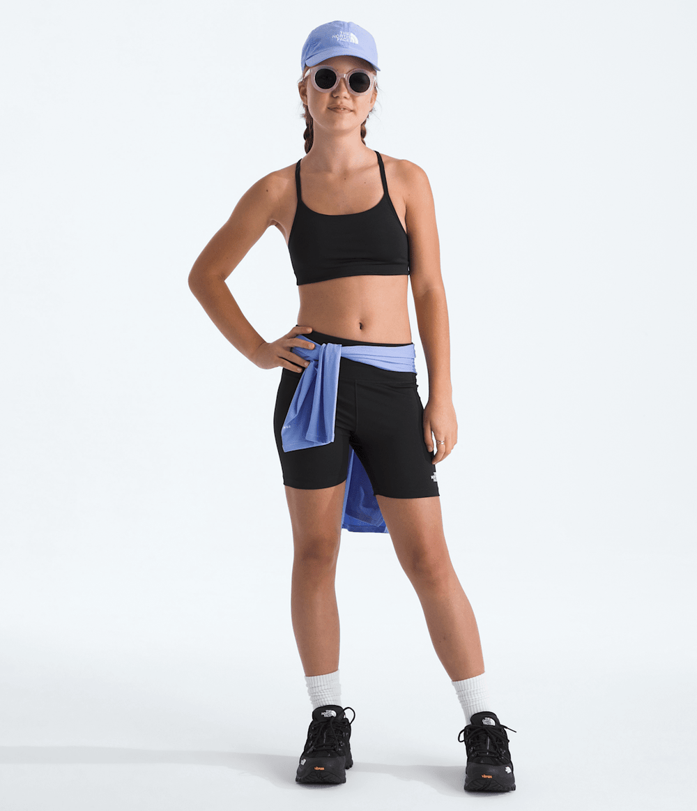 Girls’ Flex Tights Shorts—5'' TNF Black