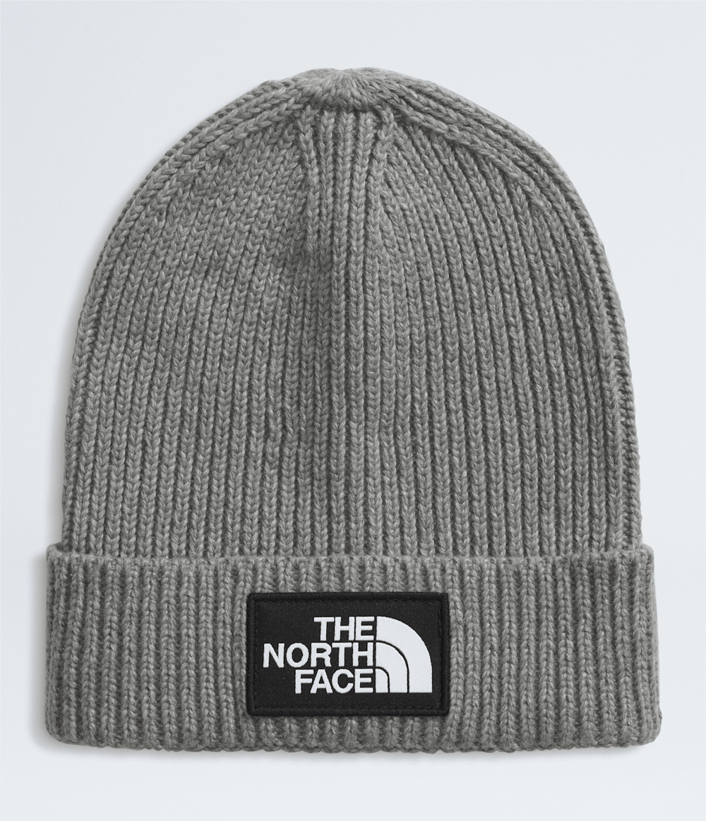 Kids’ TNF™ Logo Box Cuffed Beanie TNF Medium Grey Heather