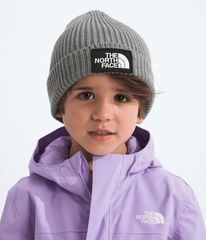 Kids’ TNF™ Logo Box Cuffed Beanie TNF Medium Grey Heather