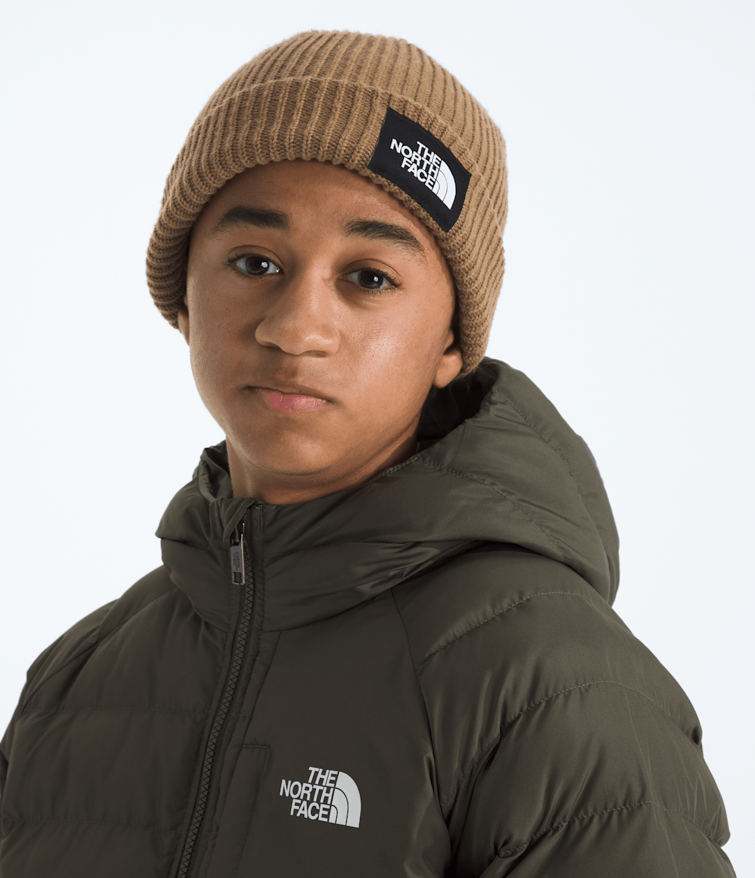 Kids’ Salty Lined Beanie Utility Brown