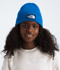 Kids’ TNF™ Box Logo Cuffed Beanie Hero Blue/Estate Blue