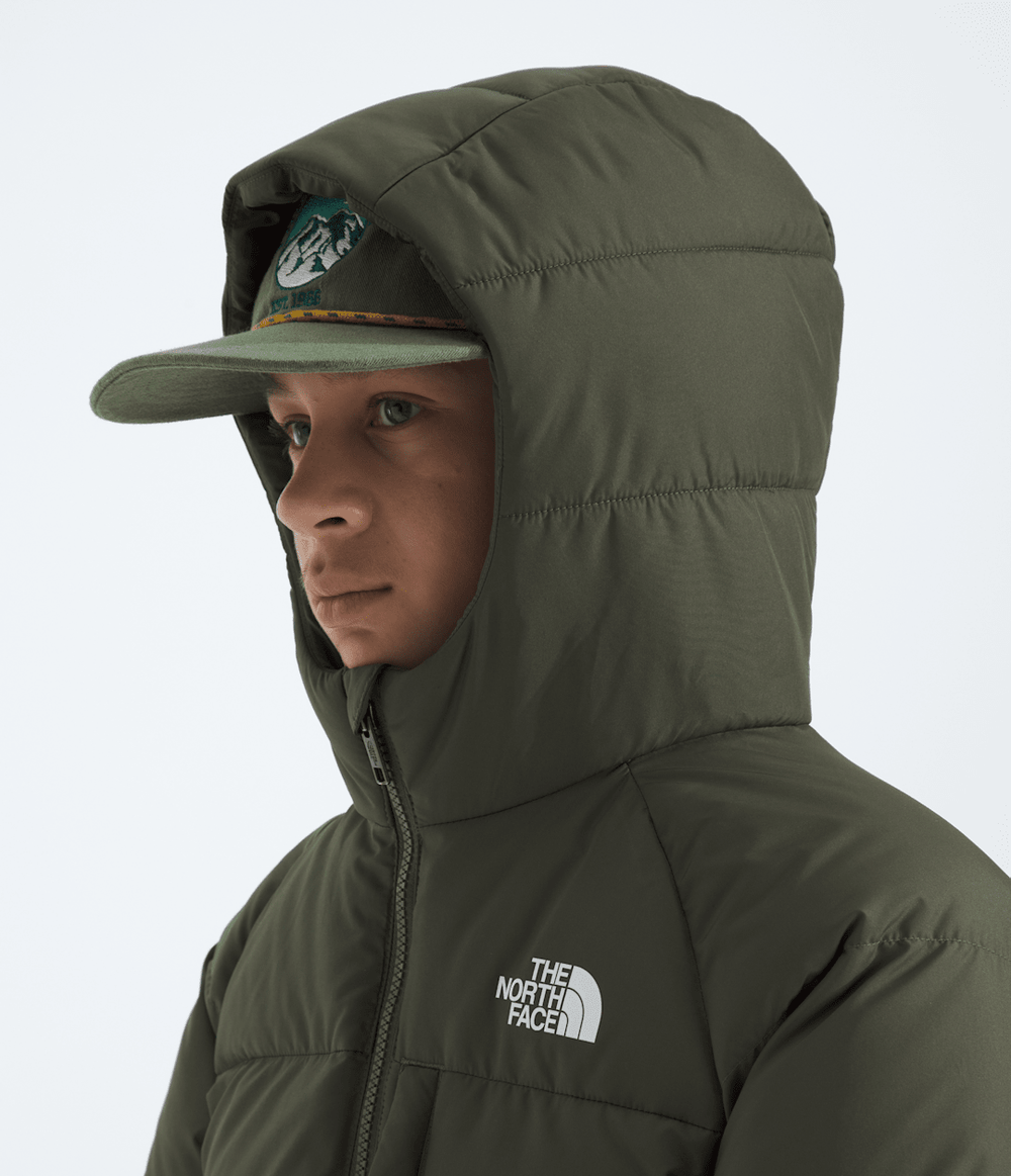 Boys’ North Down Hooded Jacket New Taupe Green