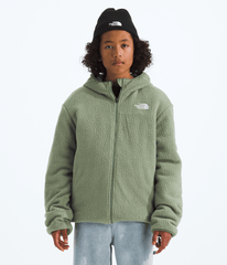 Boys’ Reversible Shasta Full-Zip Hooded Jacket New Taupe Green/Bark Mist