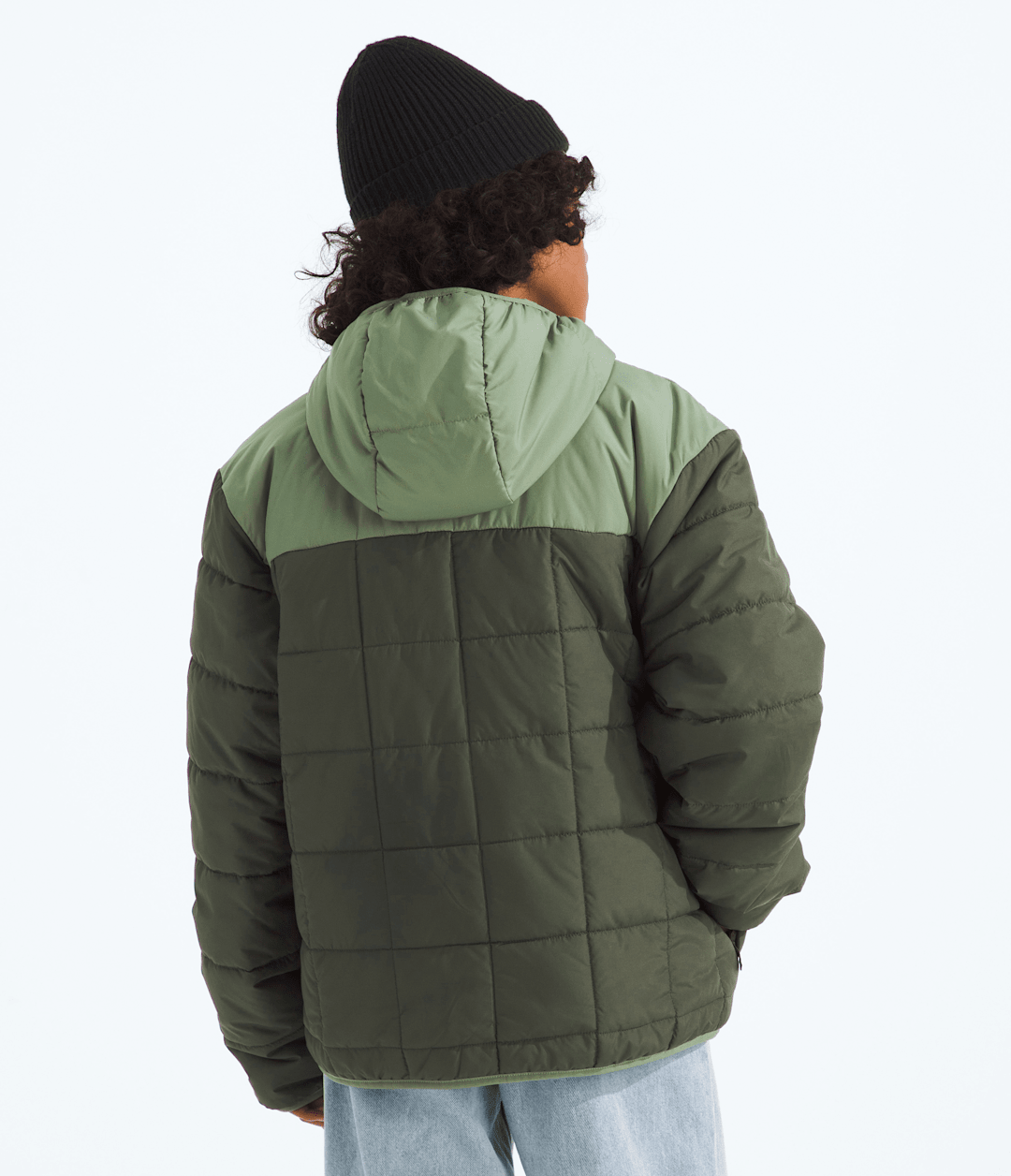 Boys’ Reversible Shasta Full-Zip Hooded Jacket New Taupe Green/Bark Mist