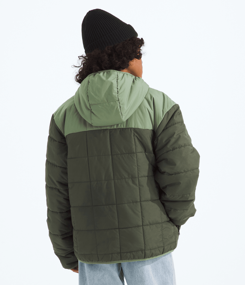 Boys’ Reversible Shasta Full-Zip Hooded Jacket New Taupe Green/Bark Mist