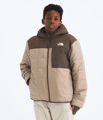 Boys’ Reversible Shasta Full-Zip Hooded Jacket Mushroom Grey/Smokey Brown