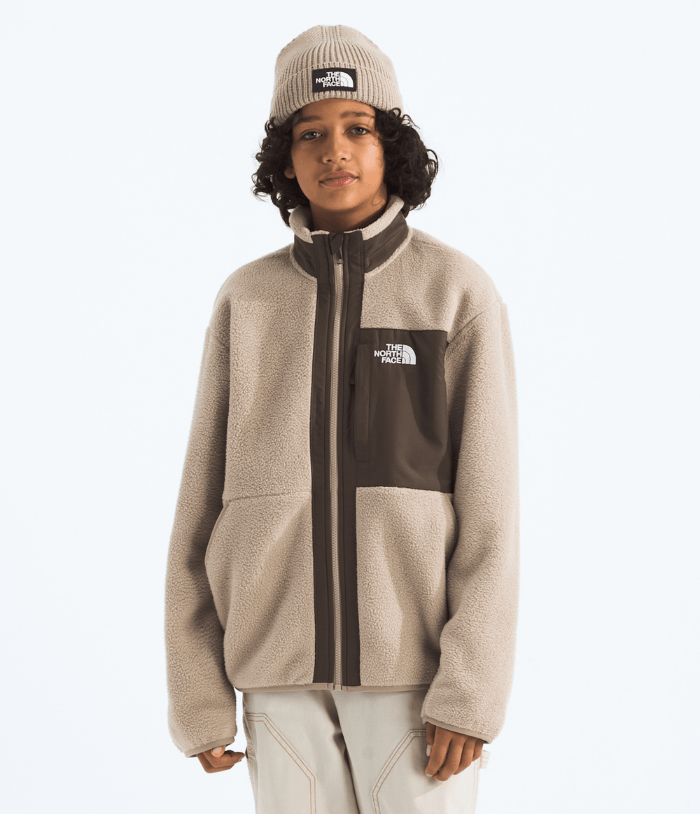 Boys’ Yumiori Full-Zip Jacket Mushroom Grey/Smokey Brown