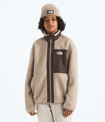 Boys’ Yumiori Full-Zip Jacket Mushroom Grey/Smokey Brown
