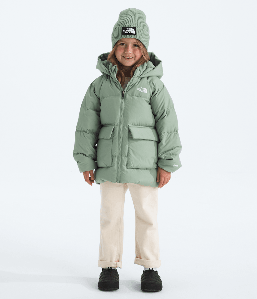 Kids’ North Down Fleece-Lined Parka Slate Moss