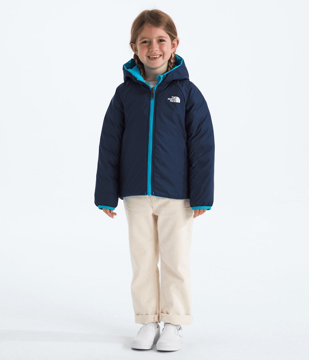 Kids’ Reversible Perrito Hooded Jacket Meridian Blue
