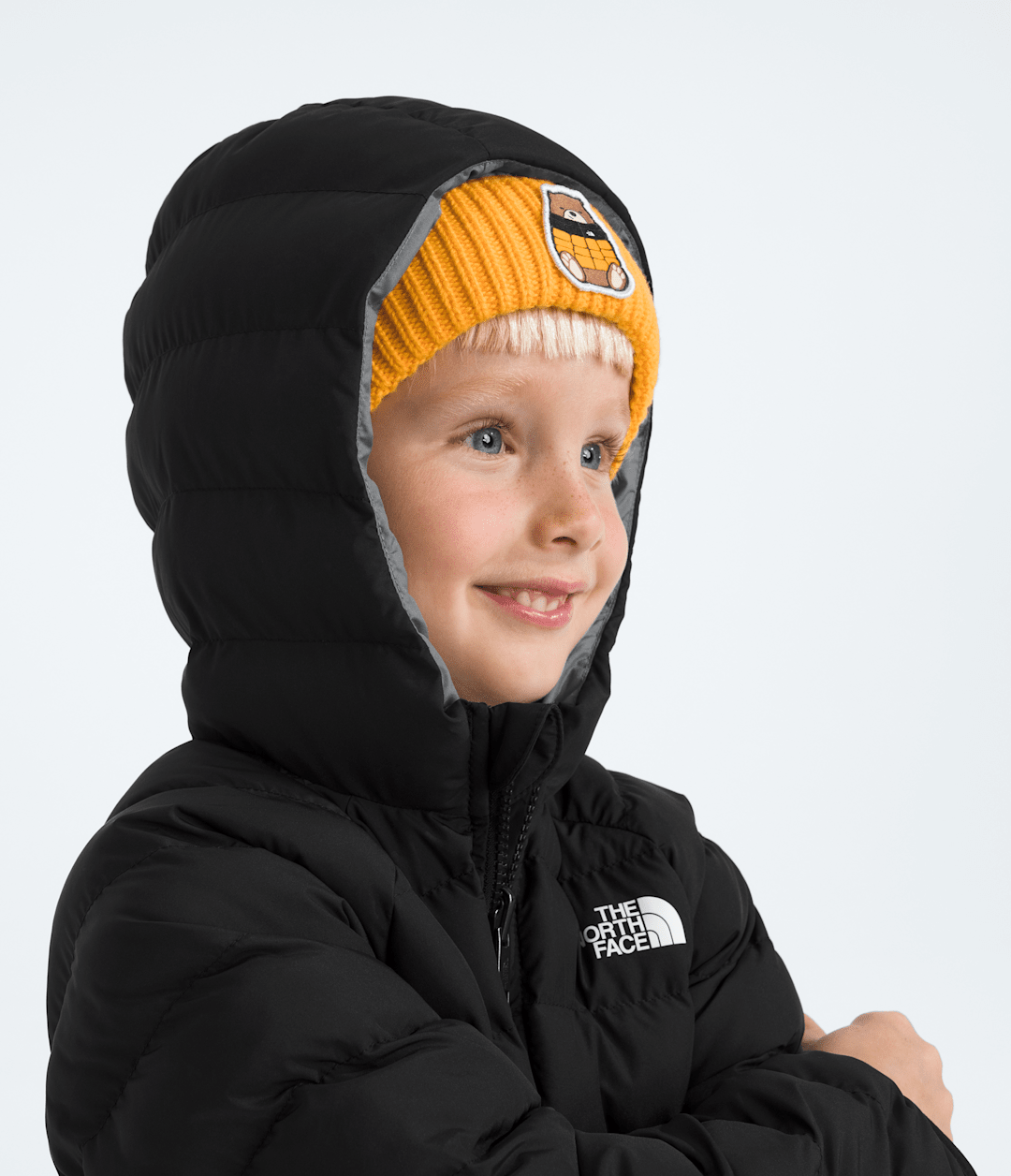 Kids’ Reversible Perrito Hooded Jacket TNF Black/Smoked Pearl