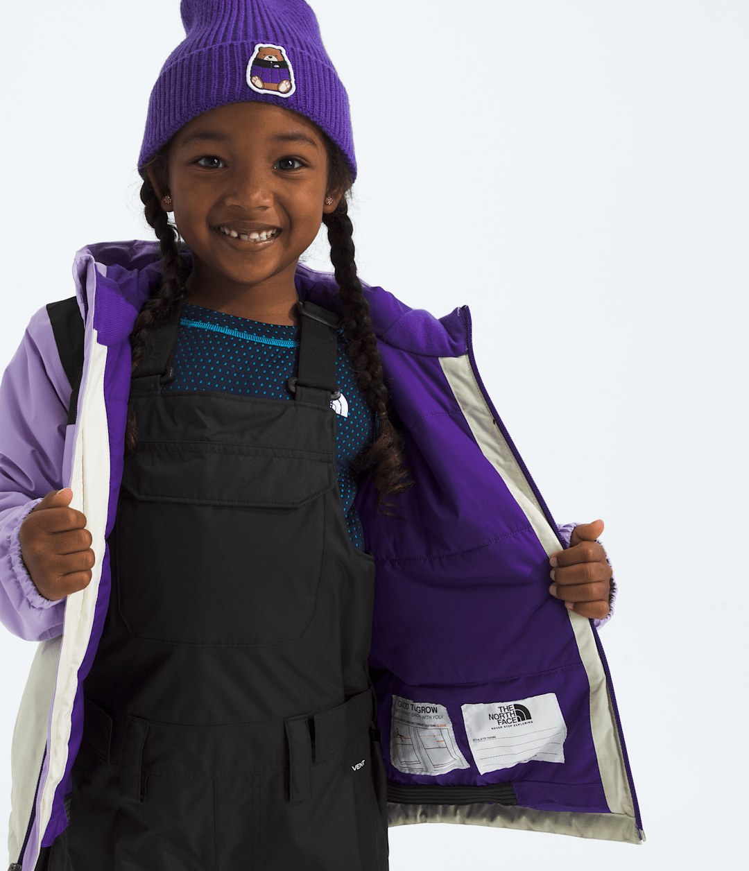 Kids’ Freedom Insulated Jacket Lite Lilac/White Dune