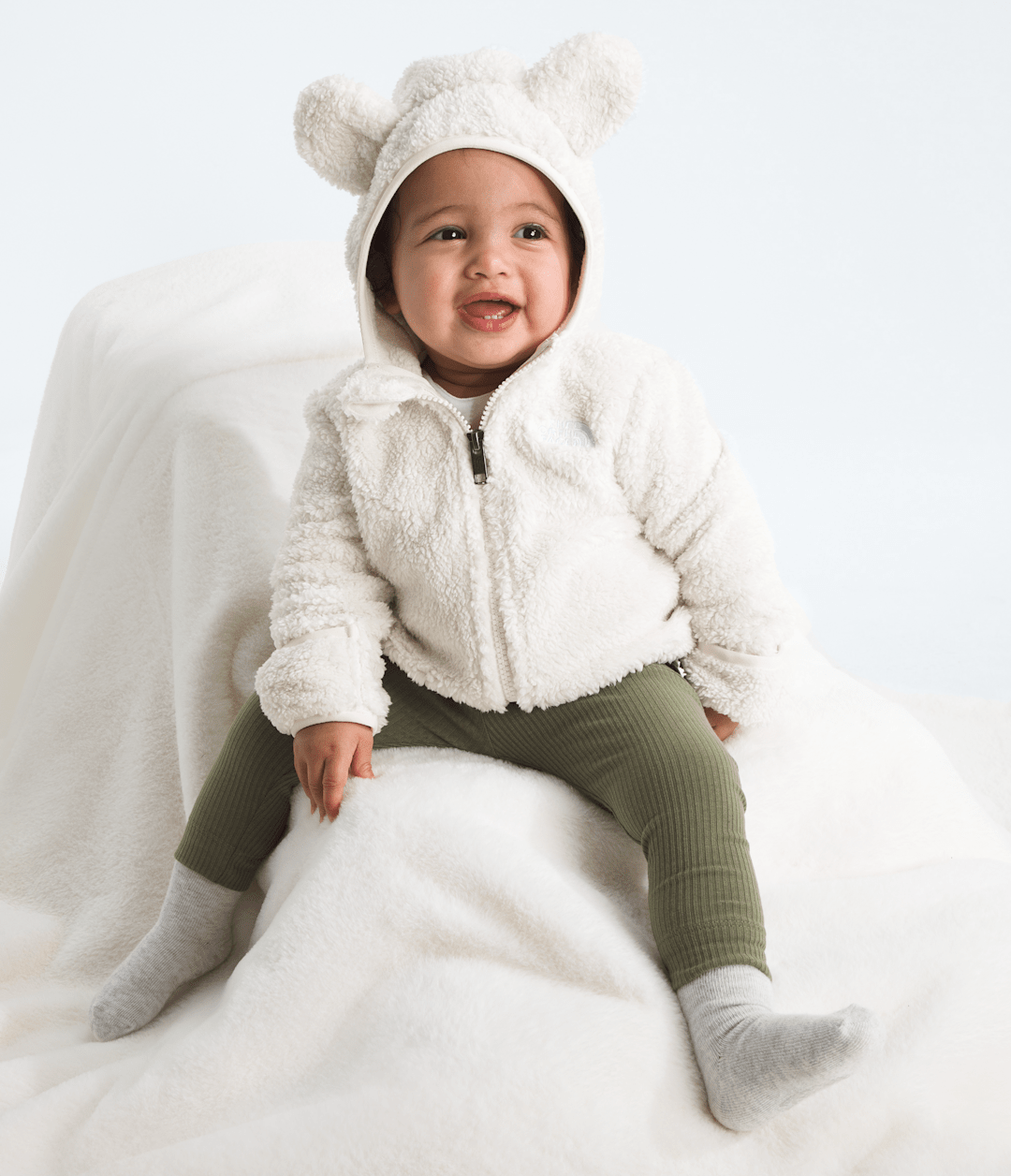 Baby Campshire Full-Zip Hoodie White Dune