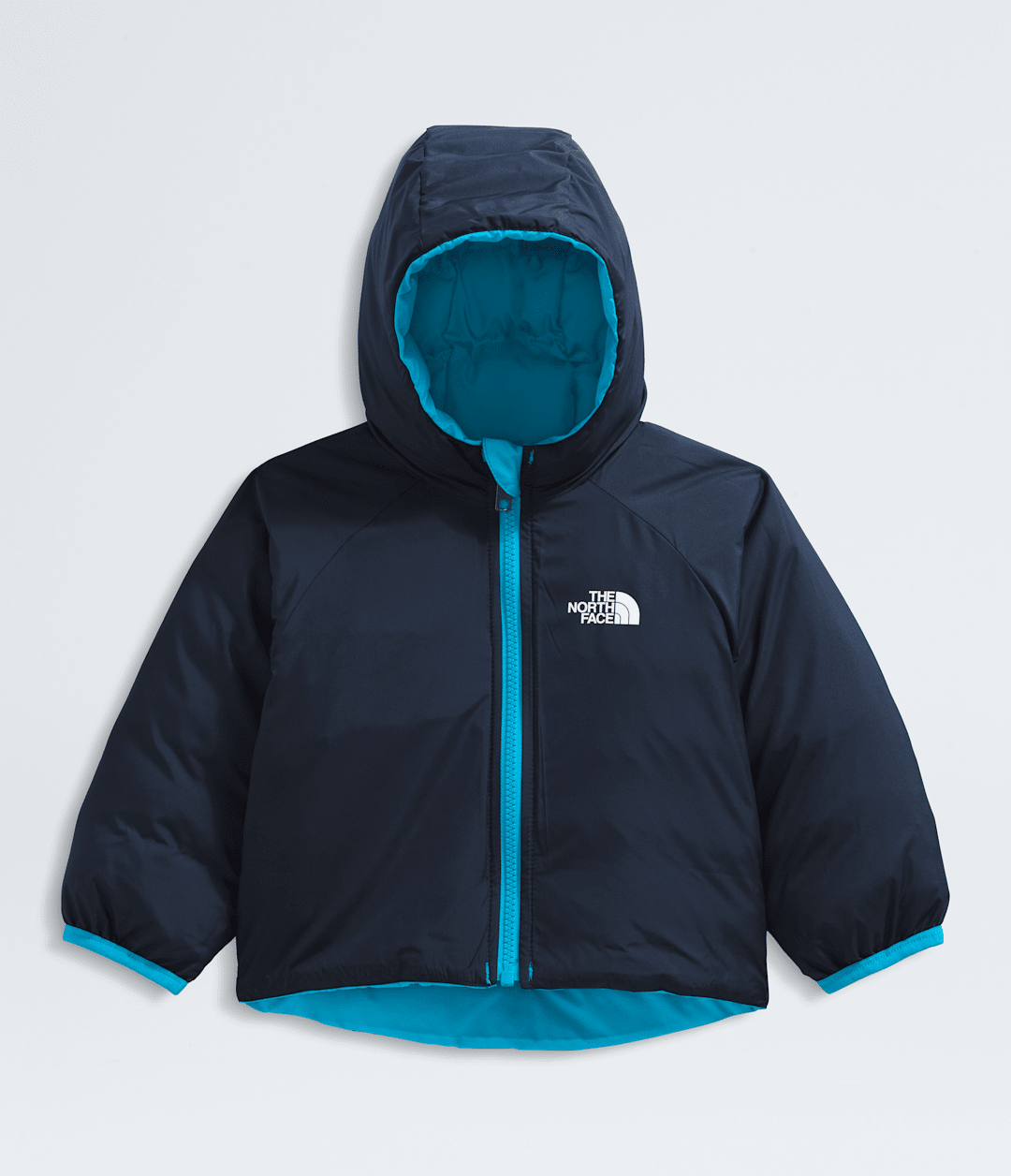 Baby Reversible Perrito Hooded Jacket Meridian Blue