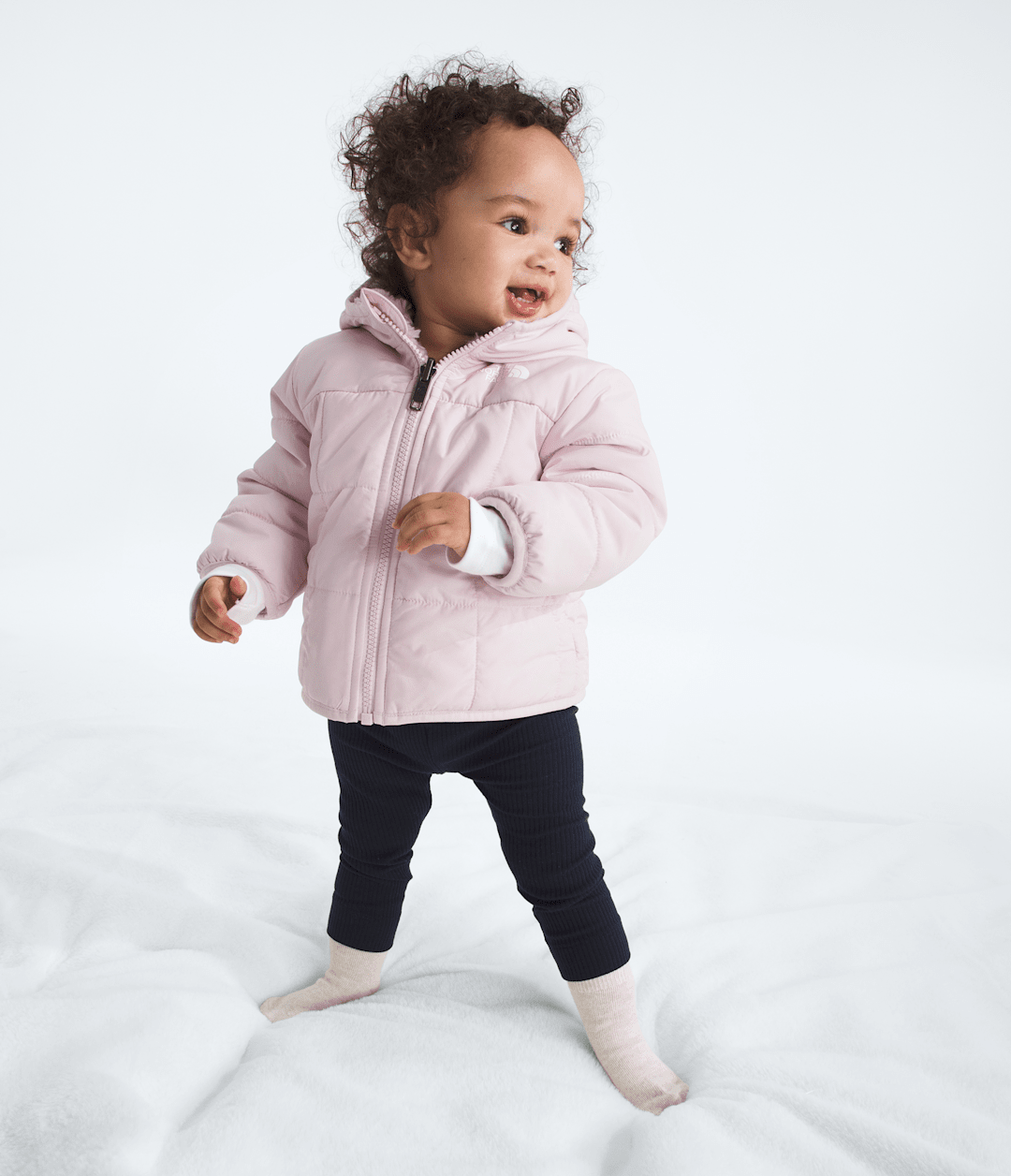 Baby Girls’ Reversible Shasta Full-Zip Hooded Jacket Pale Blossom