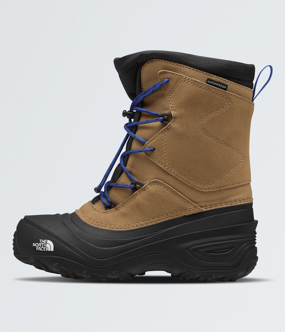 Youth Alpenglow V Waterproof Boots Utility Brown/TNF Blue