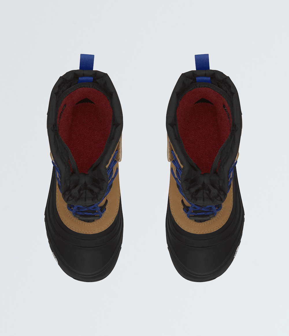 Youth Alpenglow V Waterproof Boots Utility Brown/TNF Blue