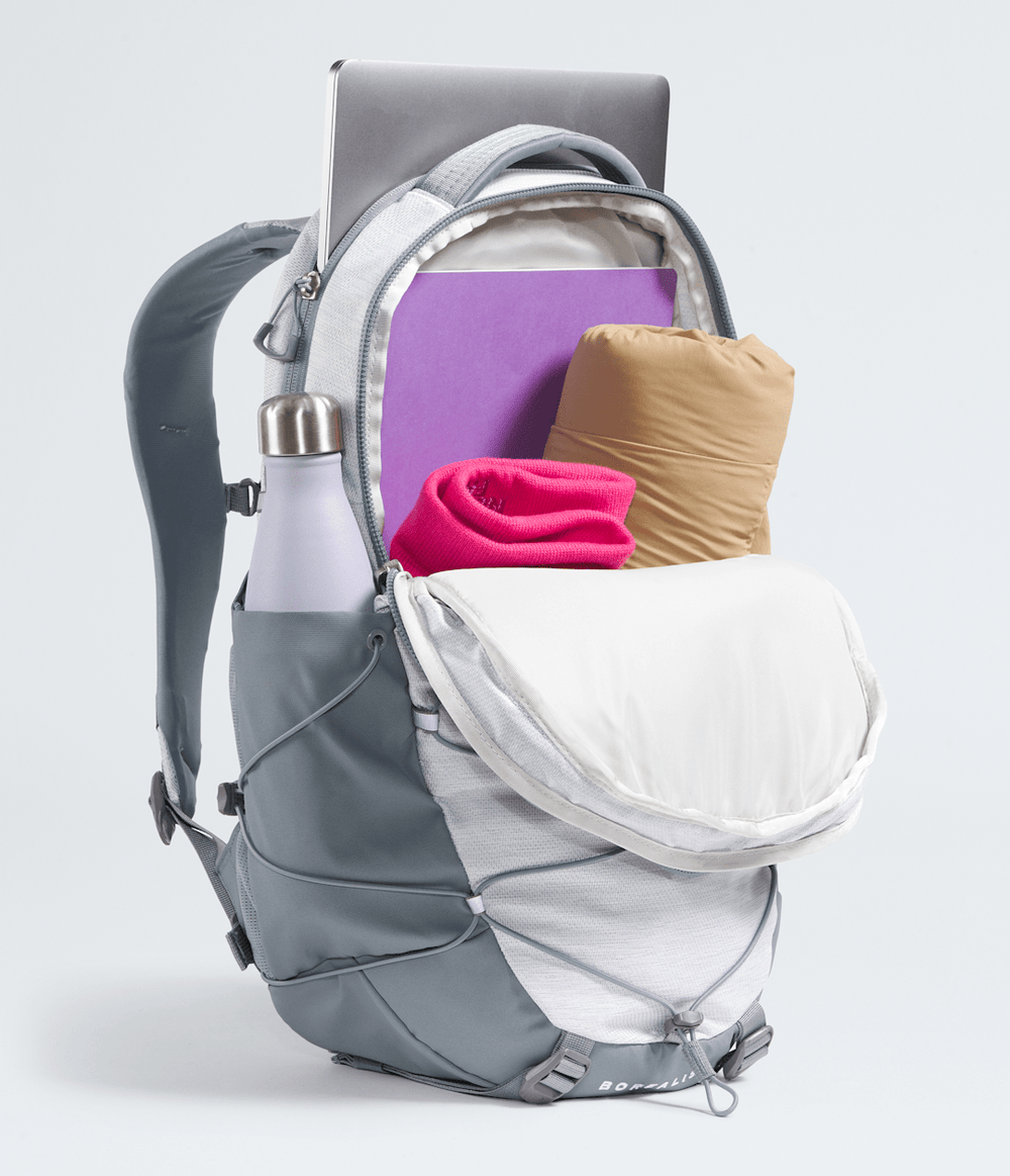 Women’s Borealis Backpack TNF White Metallic Melange/Mid Grey