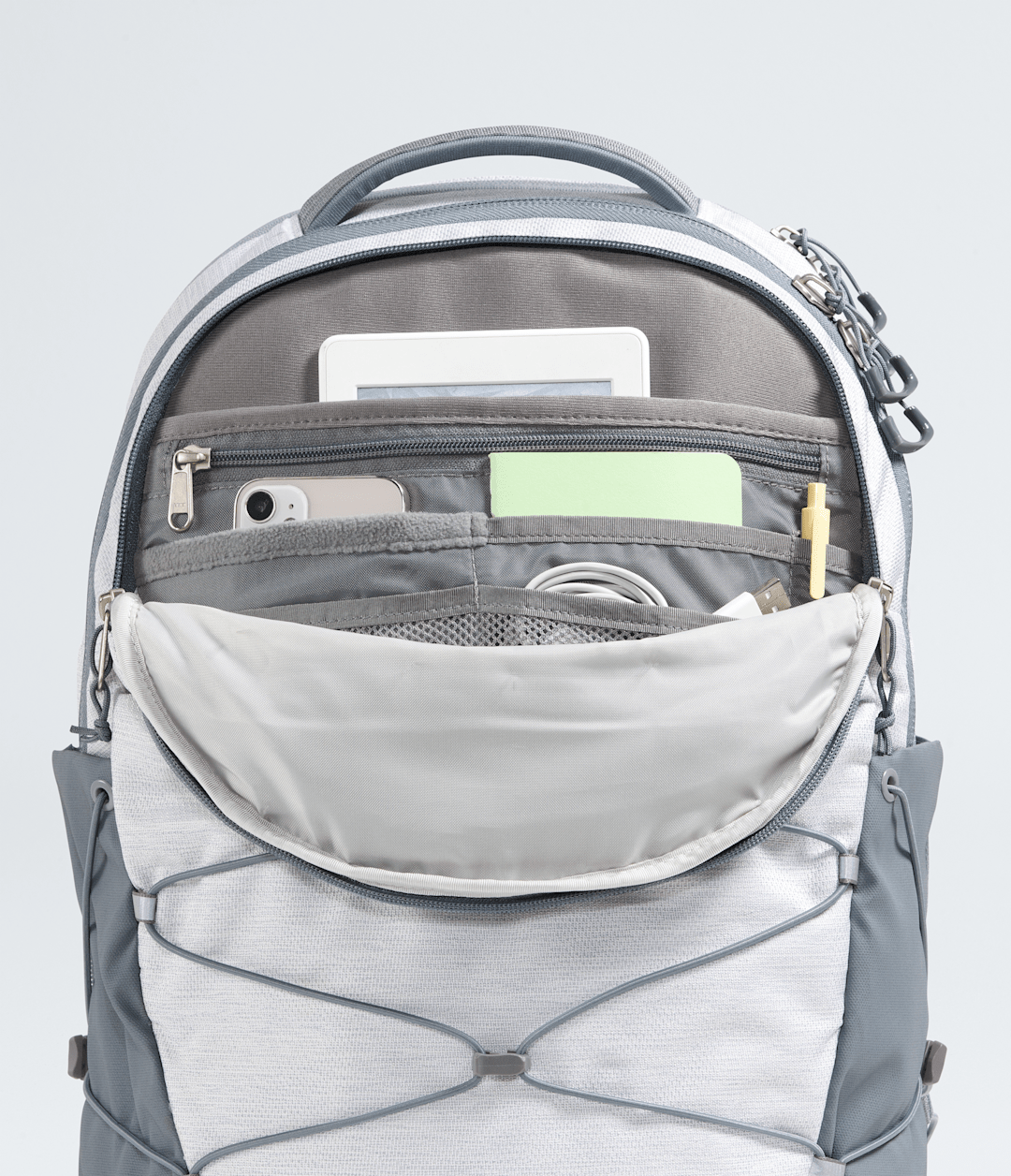 Women’s Borealis Backpack TNF White Metallic Melange/Mid Grey