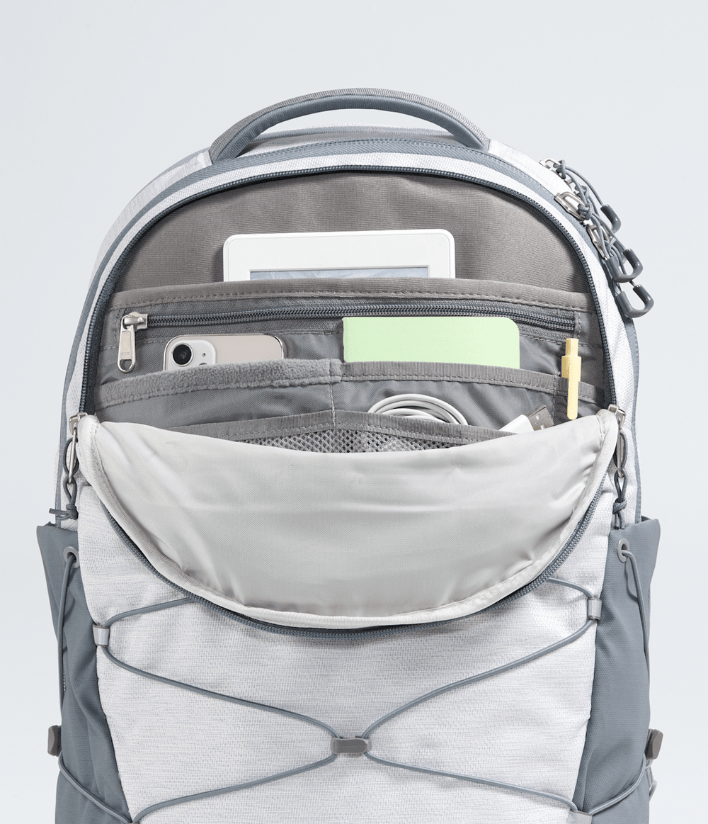 Women’s Borealis Backpack TNF White Metallic Melange/Mid Grey