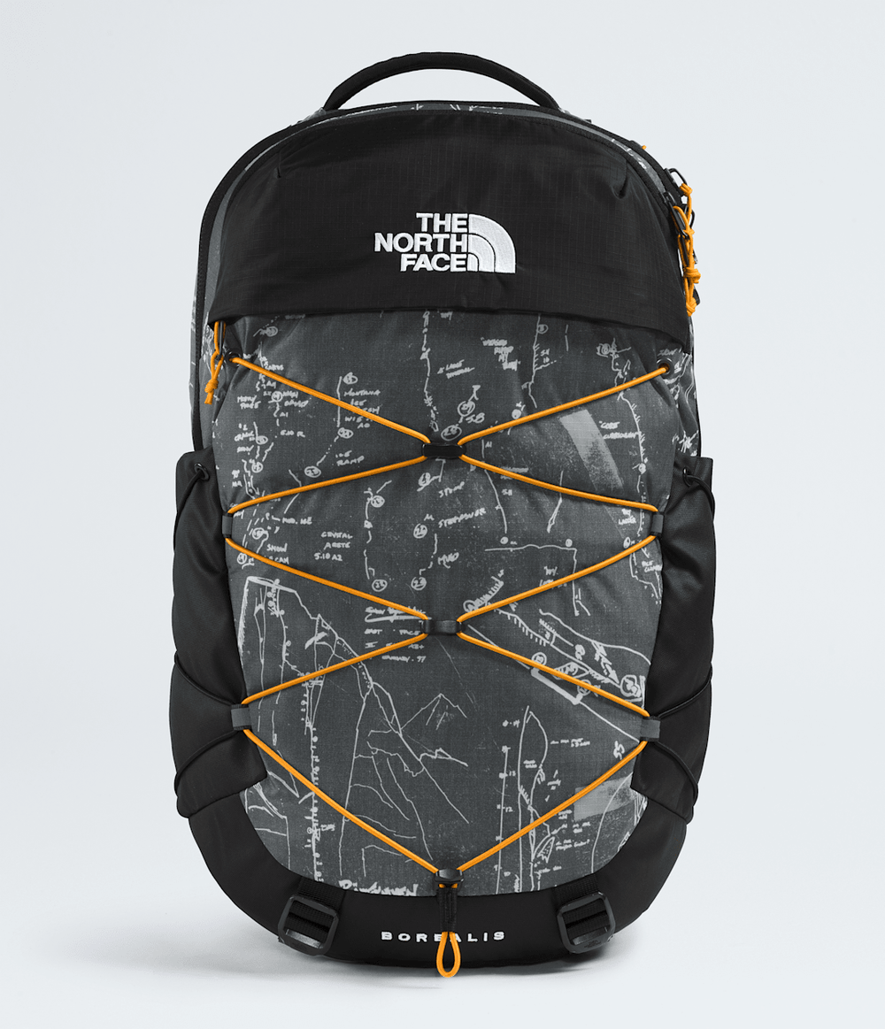 Borealis Backpack Anthracite Grey Conrad Topos Print-Summit Gold