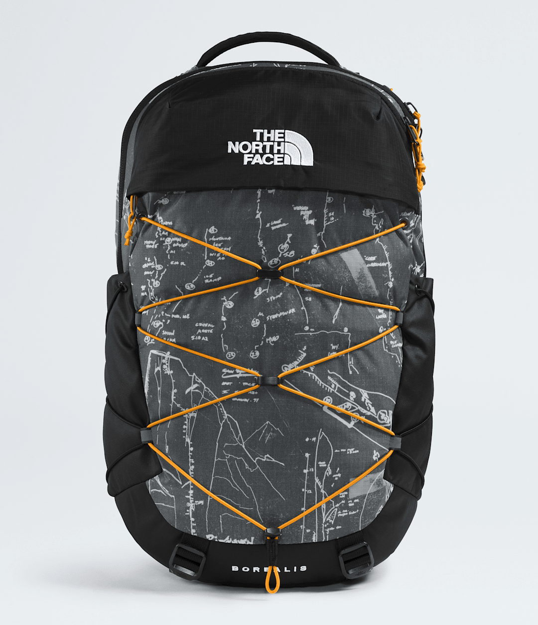Borealis Backpack Anthracite Grey Conrad Topos Print-Summit Gold