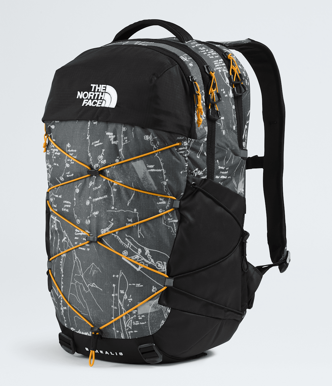 Borealis Backpack Anthracite Grey Conrad Topos Print-Summit Gold