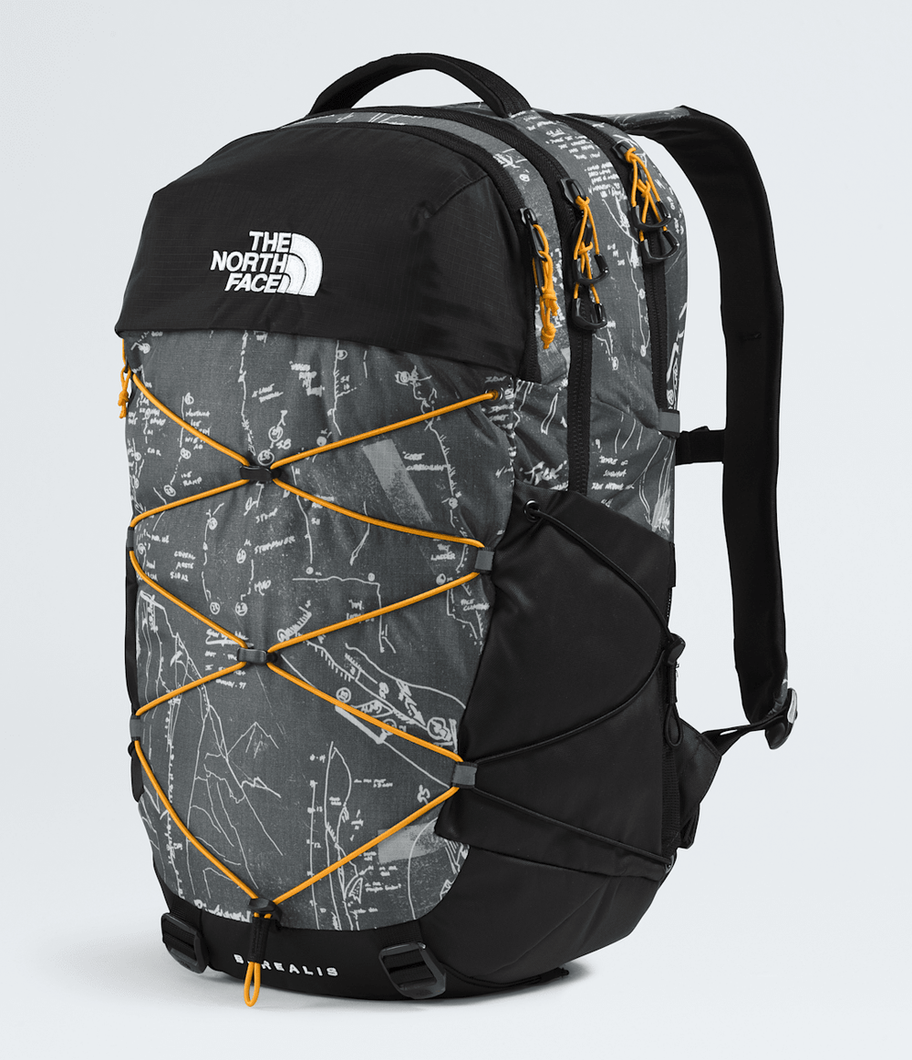 Borealis Backpack Anthracite Grey Conrad Topos Print-Summit Gold