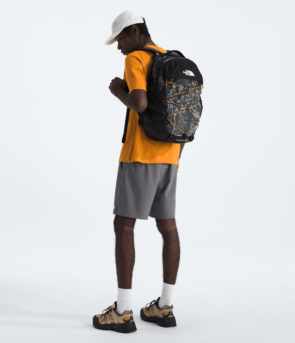 Borealis Backpack Anthracite Grey Conrad Topos Print-Summit Gold