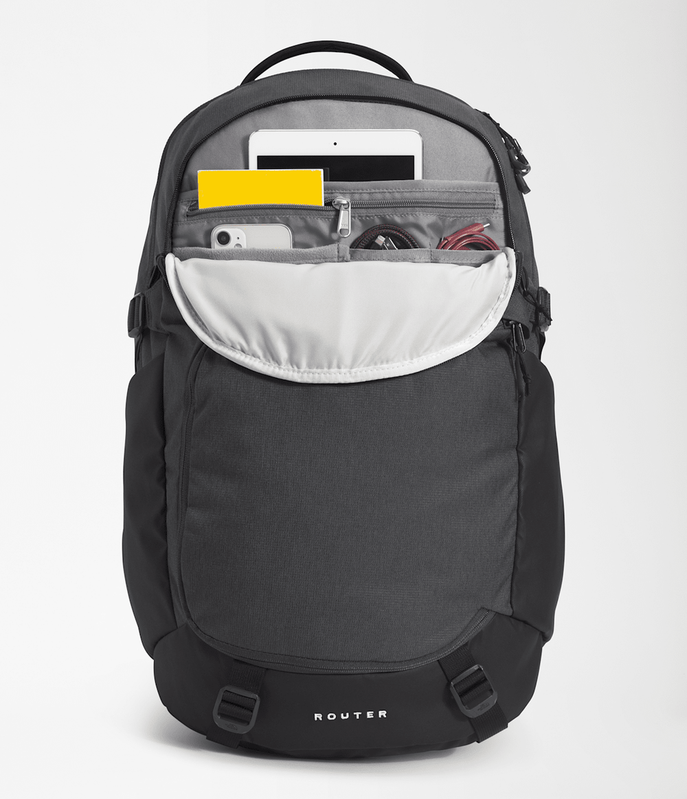 Router Backpack Asphalt Grey Light Heather/TNF Black