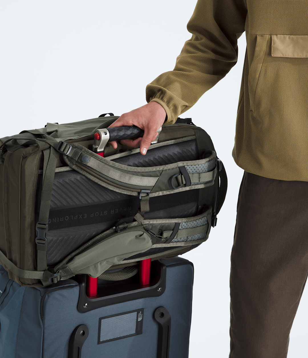 Base Camp Voyager Pro Travel Pack New Taupe Green/TNF Black