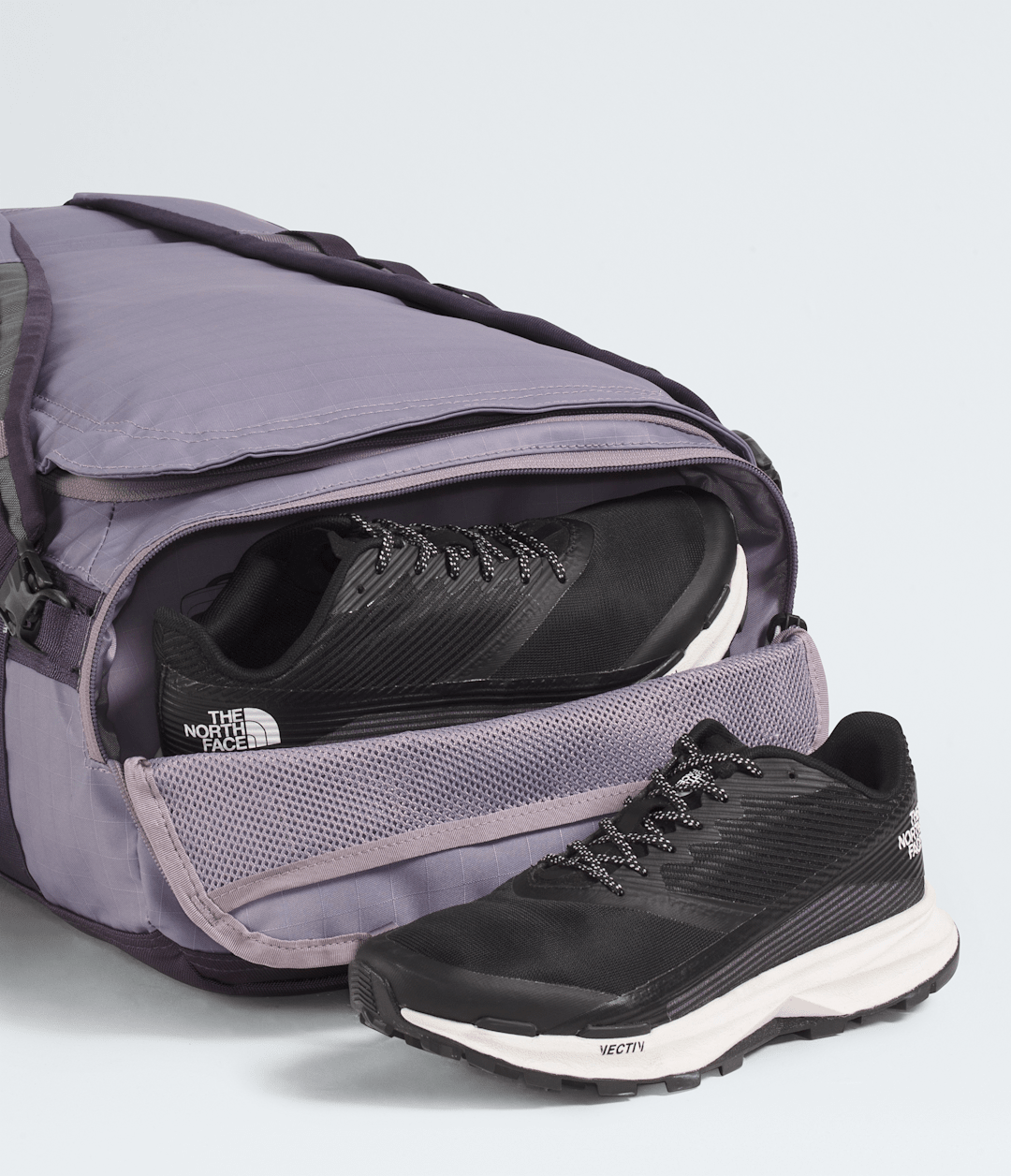 Base Camp Voyager Duffel—32L Transcendent Grey/Endless Dusk