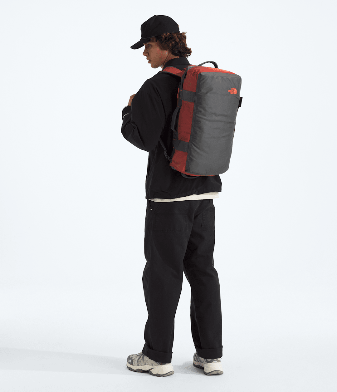 Base Camp Voyager Duffel—32L Iron Clay-Anthracite Grey-Lava Red