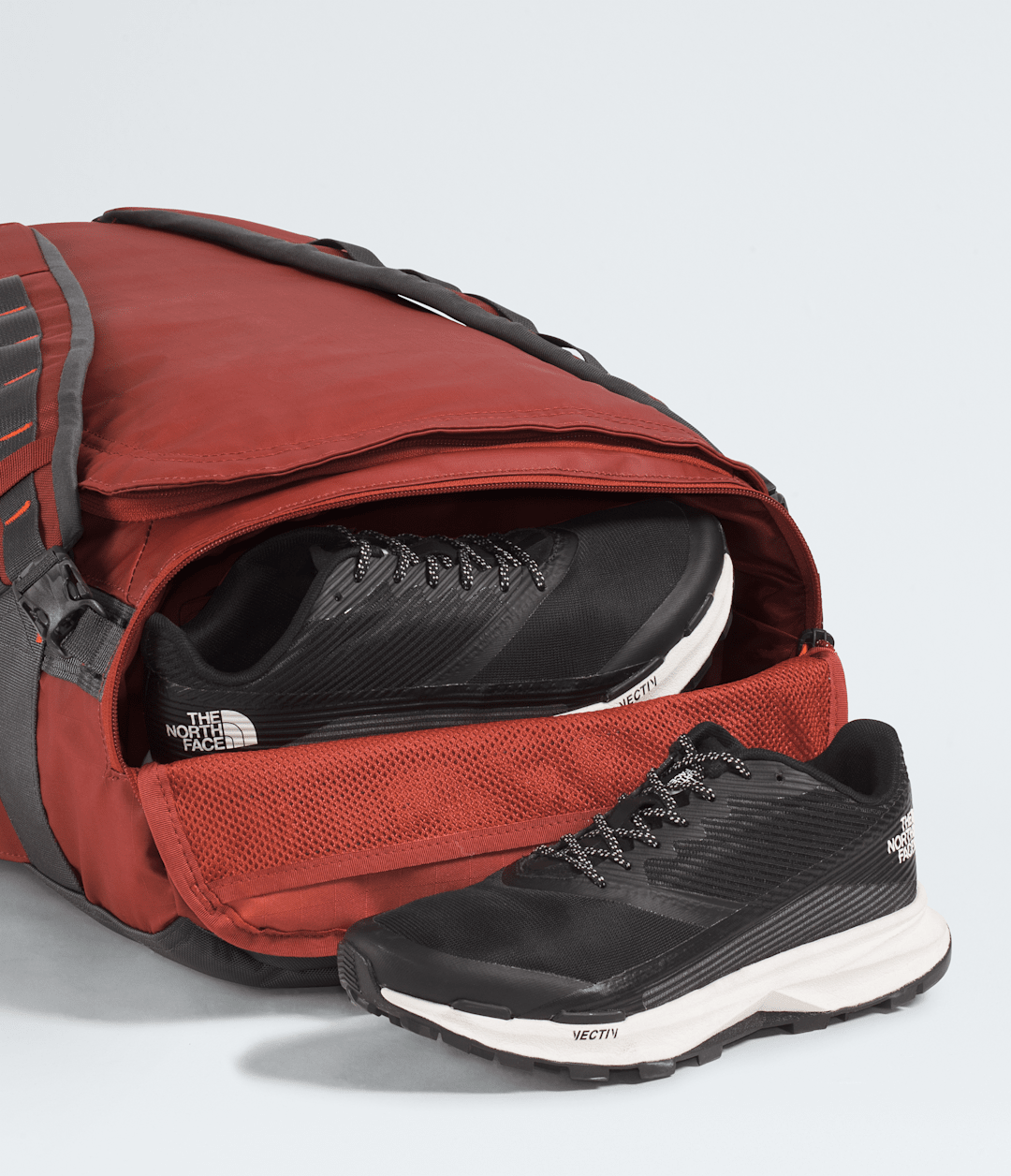 Base Camp Voyager Duffel—32L Iron Clay-Anthracite Grey-Lava Red