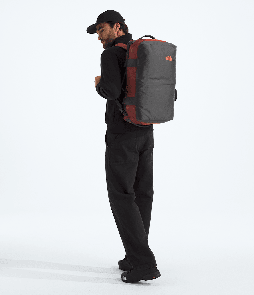 Base Camp Voyager Duffel—42L Iron Clay-Anthracite Grey-Lava Red