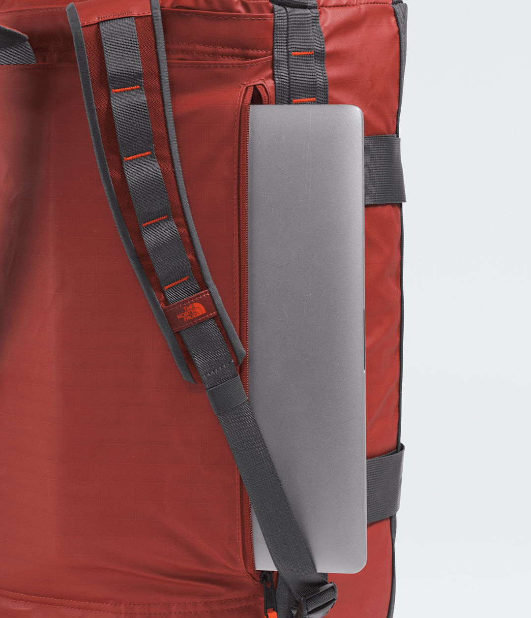 Base Camp Voyager Duffel—42L Iron Clay-Anthracite Grey-Lava Red