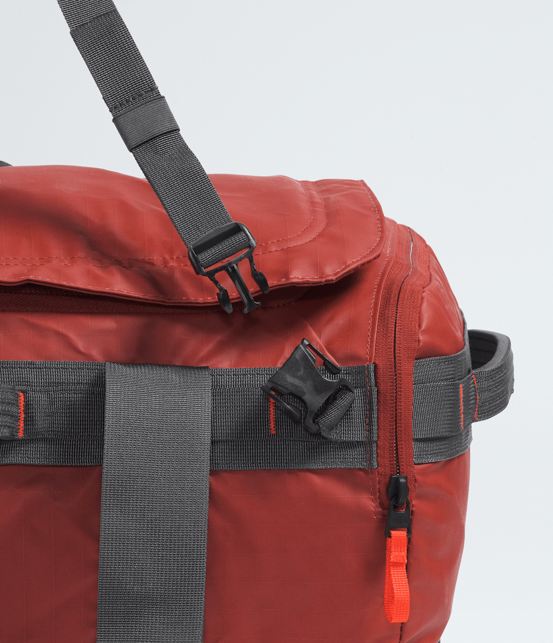 Base Camp Voyager Duffel—42L Iron Clay-Anthracite Grey-Lava Red