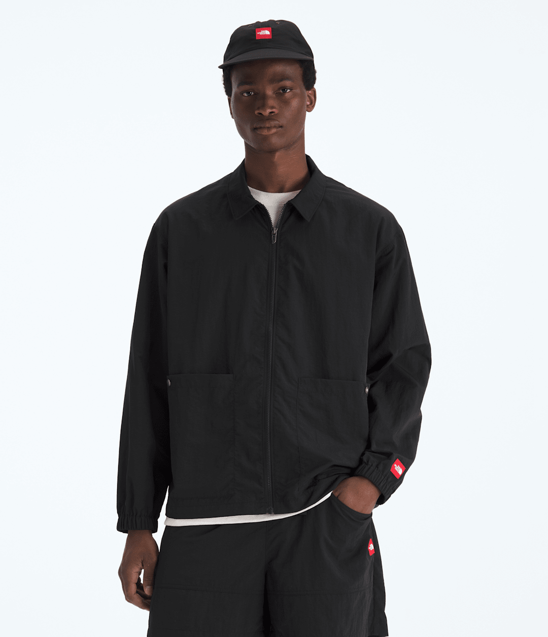 Men’s TNF™ Red Box Nylon Long-Sleeve Shirt TNF Black